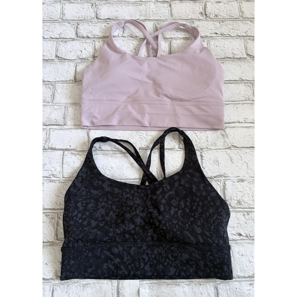Lululemon Energy Bra Long Line Lot Of 2 Size 8